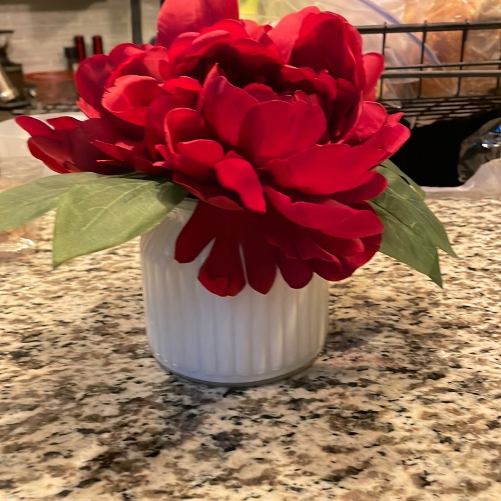 Peony faux decor